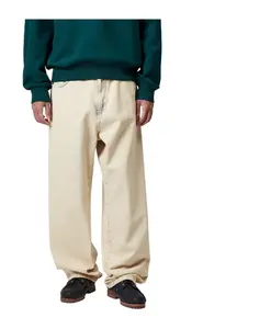 Синие брюки Landon, классический стиль уличной одежды. Carhartt Wip, бежевый