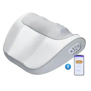 Массажная подушка WP TJ88 для шеи, плеч, поясницы и спины, имитация ручного разминания с термотерапией AUX, Bluetooth Charging Model【Comprehensive Upgrade+Bluetooth Smart Control+Stepless Adjustable+Innovative Manual Massage】
