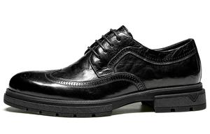 Мужские повседневные туфли LEAVELAND низкие черно-коричневые