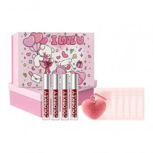 Набор жидких помад Hello Kitty Air Liquid Lipstick Box Makeup Sets велюровое матовое покрытие без макияжа 6 шт Colorkey