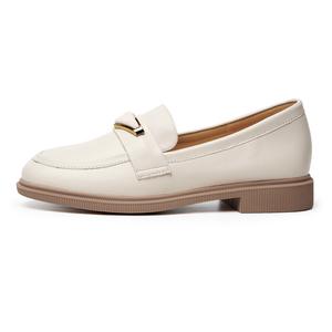 AOKANG Лоферы женские черно-белые экрю, цвет Ecru