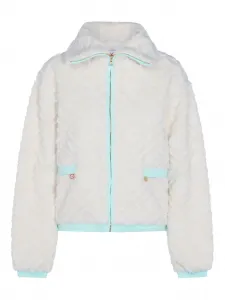 Фактурная куртка на молнии CASABLANCA, белый