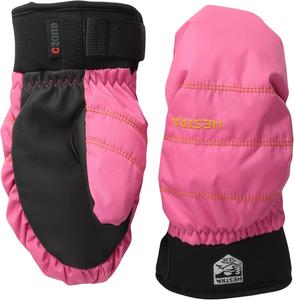 Детские горнолыжные варежки Hestra Unisex-Child: зимние водонепроницаемые перчатки C-Zone Primaloft для всех видов гор, Fuchsia