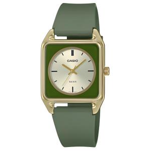 CASIO Мужские часы с кварцевым механизмом, ремешок из смолы, циферблат gold