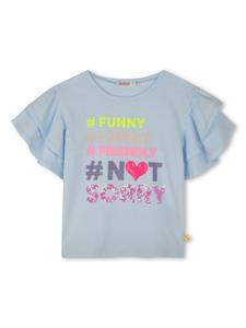 Billieblush футболка с пайетками, синий