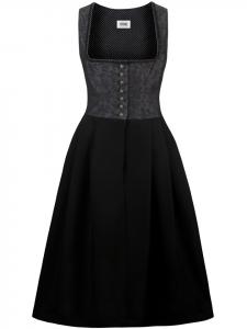 Stockerpoint Длинный дирндль "Дакота" черного цвета