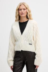 Кардиган с шерстью Rotate, бежевый