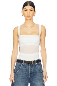 Боди с бретельками на спине Camille Superdown, white