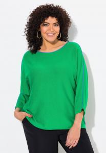 Джемпер Ulla Popken PULLOVER, Natural Green/Light Green