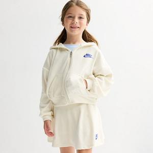 Детский комплект из худи и шорт из велюра для девочек 4-6x Nike