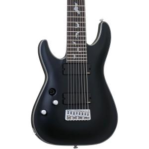 Schecter Guitar Research Damien Platinum 8 Леворукая электрогитара Satin Black