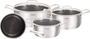 Набор индукционной посуды из 7 предметов с сотовым антипригарным покрытием Arbaer