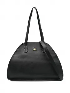 Кожаная сумка через плечо Vivienne Westwood, черный