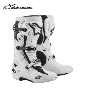 ALPINESTARS PROTECTS Мотоциклетные ботинки Xingyueyezhuanbo T10 trail для защиты от падений, гоночная обувь для райдера, дышащие с перфорацией, всесезонные, белые, размер 40.5