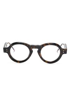 Thom Browne Eyewear очки в круглой оправе, коричневый