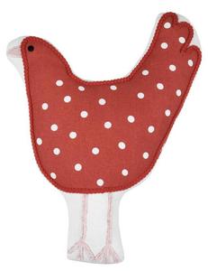 Детская подушка STOF TOM, красный - натуральное волокно - 40 x 2 x 32 см