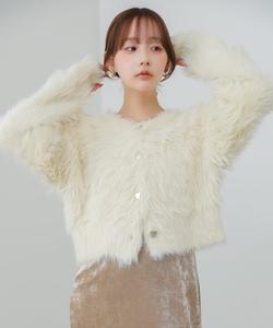 Двусторонняя вязка на пуговицах в форме сердца (спереди и сзади)