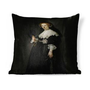 MuchoWow декоративная подушка диванная подушка для гостиной декоративная подушка 40x40 см Брачный портрет Опьена Коппита - Рембрандт ван Рейн - чехлы на диванные подушки - без наполнителя
