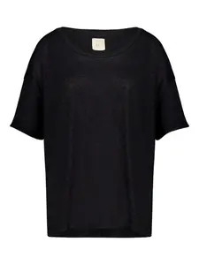 Блузка с круглым вырезом PAULA, черный