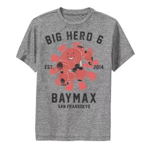 Футболка с плакатом и графическим плакатом Disney's Big Hero 6 для мальчиков 8–20 лет Baymax Disney