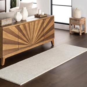 nuLOOM, 77 x 244 см, Kiana однотонный шерстяной дорожек Kiana Ivory