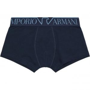 Asv Megalogo Органический хлопок Боксеры EMPORIO ARMANI, 1 упаковка (Морской синий)
