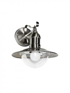 Licht-Erlebnisse Уличный настенный светильник (Ш)24 x (В)25,6 см, серебристый