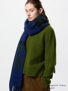 Джемпер Soufflé с круглым вырезом Uniqlo, 57 olive