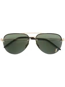 Солнцезащитные очки 'Monogram M11' SAINT LAURENT, металлик