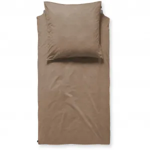Постельное белье Damai «Мик», имитация льна, цвет walnut