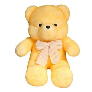 Очаровательная плюшевая кукла Snuggle Bear с бантом, высота 60см/80см/100см MLING, желтый