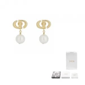 Металлические, смоляные серьги для женщин DIOR