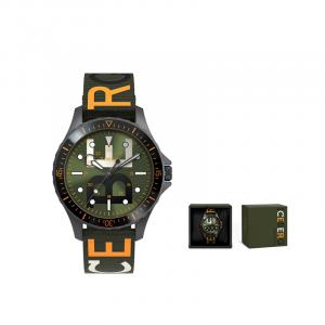 TIMEX Часы Wrist Watch Quartz Movement Canvas Fabric Strap 38mm Green Dial Unisex, Green