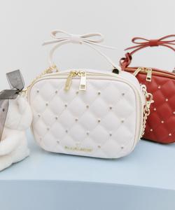 Стеганая квадратная сумка с украшениями Jill By Jill Stuart, цвет White