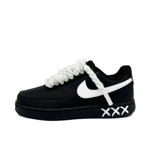 Nike Кроссовки для скейтборда Court Vision Low с противоскользящим покрытием, износостойкие, унисекс, черно-белые