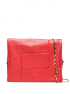 Сумка на плечо с тисненым логотипом Lancel, красный