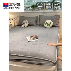 Fuanna Простыня на резинке 180х200 см из чистого хлопка, цвет Gentleman Gray