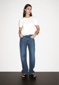 Футболка Massimo Dutti REGULAR FIT WITH COLLAR DETAIL, Beige