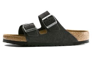 Шлепанцы Arizona Soft Footbed Suede Velvet Grey Birkenstock