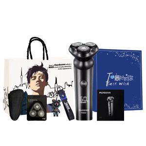 FS922 поворотная бритва с тремя лезвиями для мытья всего тела со встроенным выдвижным триммером для бровей FLYCO