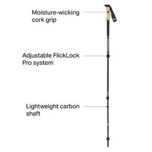 Альпийские карбоновые пробковые треккинговые палки Black Diamond, зеленый