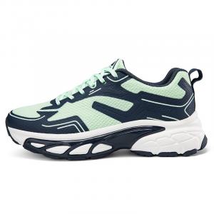 Kinglake Амортизирующие противоскользящие утолщенные низкие кроссовки на платформе для мужчин - зелёно-голубые, цвет Green Blue