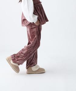 Бархатные широкие брюки (детские) Bayflow, цвет Pink 20