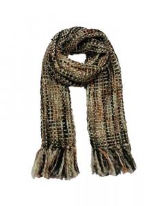 Artisan Woven Stella 100% переработанный акрил разноцветный зимний шарф Feelgoodz, коричневый/бежевый