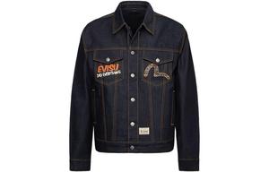 Куртка мужская джинсовая синяя Evisu, синий