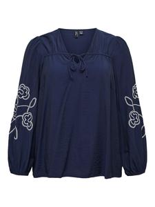 Vero Moda Curve Блузка 'VMCanya' в цвете Marine Blue