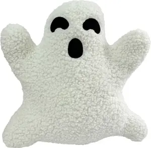 Подушка с привидением на Хэллоуин, декоративная плюшевая кукла-призрак, мягкая подушка с привидением для гостиной, спальни, дивана, домашнего декора Homedvery
