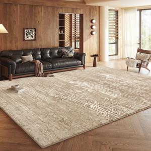 Budis Ковер 140х200 см для гостиной/спальни, светлый, в винтажном стиле, моющийся, грязеотталкивающий, с высоким ворсом, непромокаемый