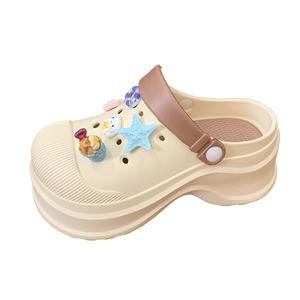 TONYBEAR Клоги женские бежево-коричневые, цвет Beige Brown