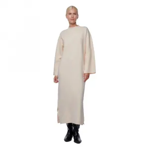 Длинное платье с длинными рукавами от Yas Elma, бежевый